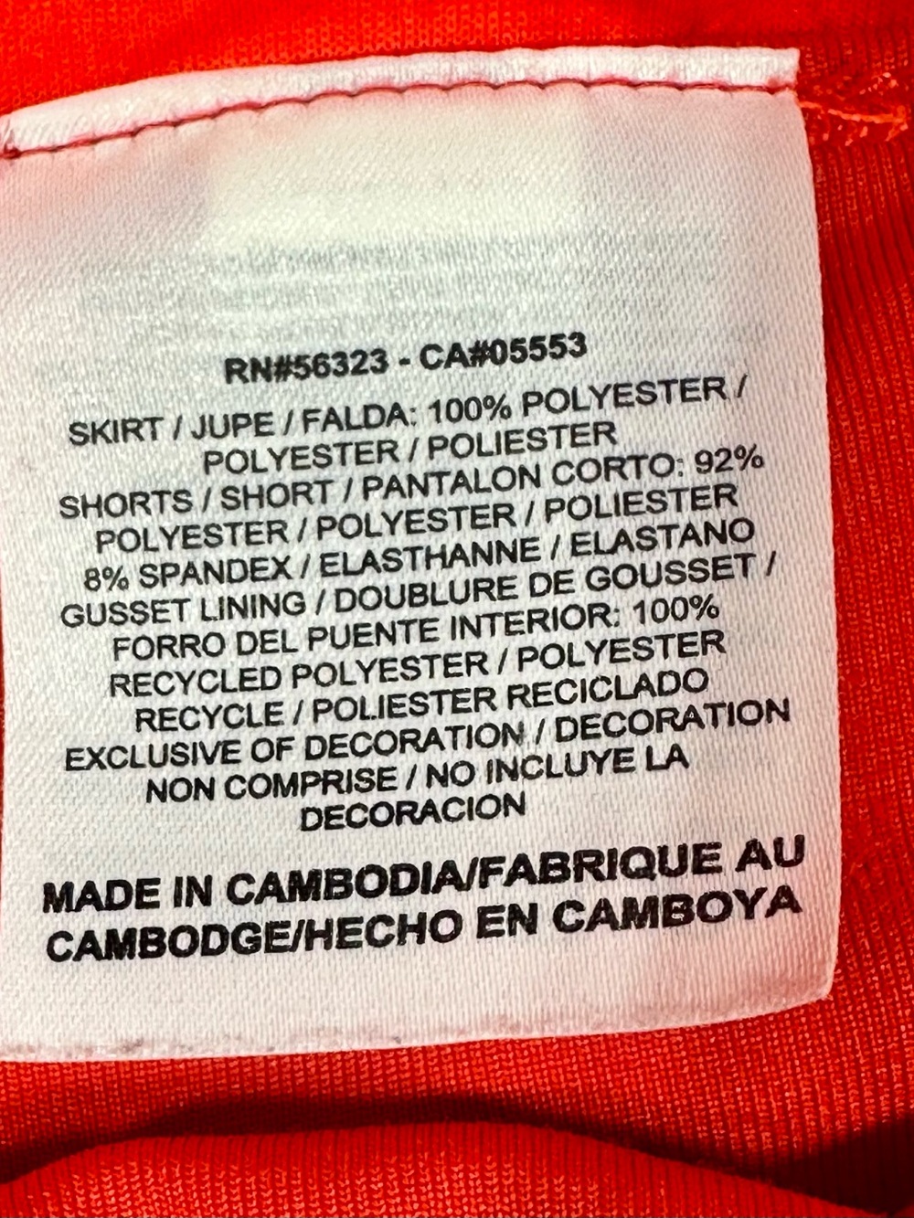 Nike Dri-FIT Women’s Athletic Tennis Golf Skort Bright Coral Orange Size Medium - Picture 5 of 12